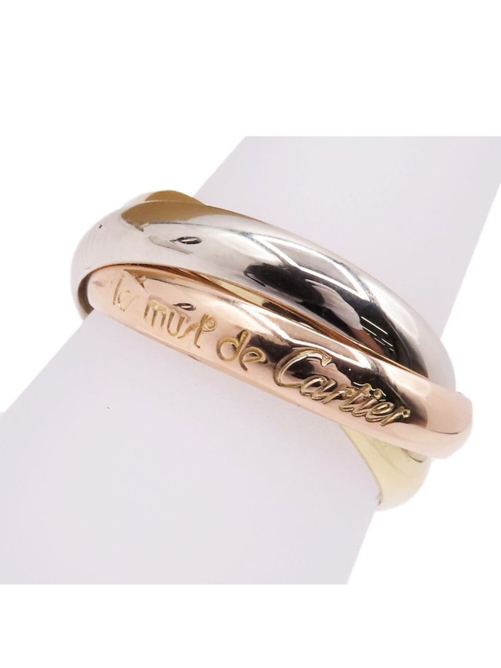 Cartier Trinity MM Three Color Gold 53 Ring